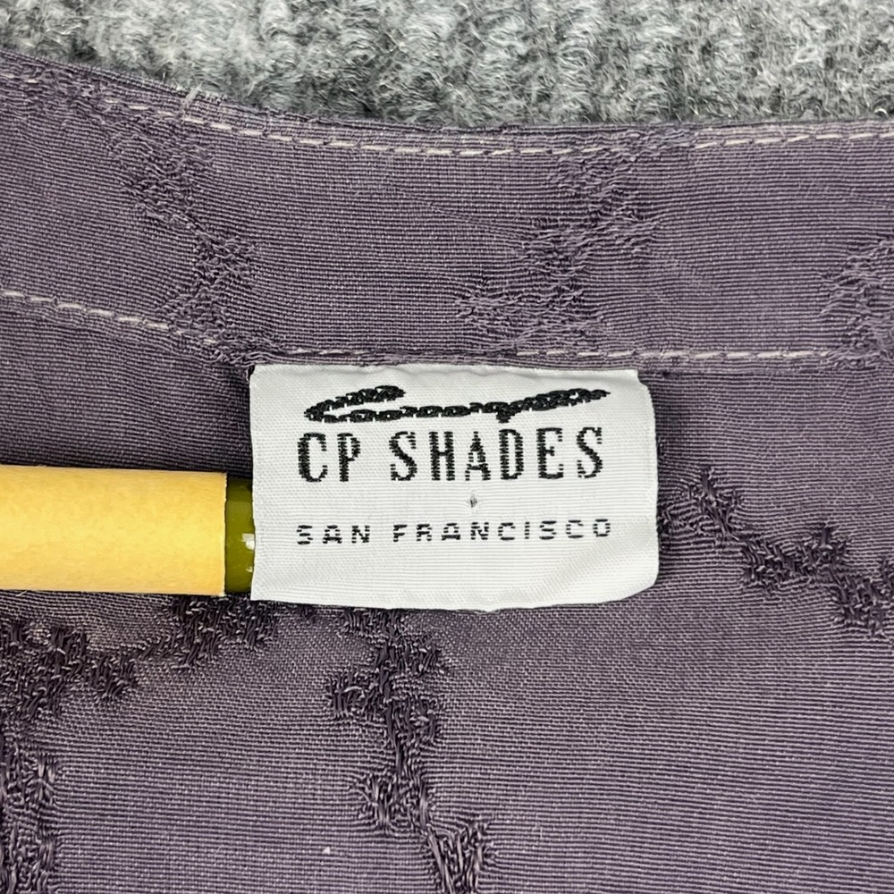 Vtg 90s CP Shades Vest Womens M Linen Rayon Lagenlook Minimalist Boho Button Up - Picture 3 of 10